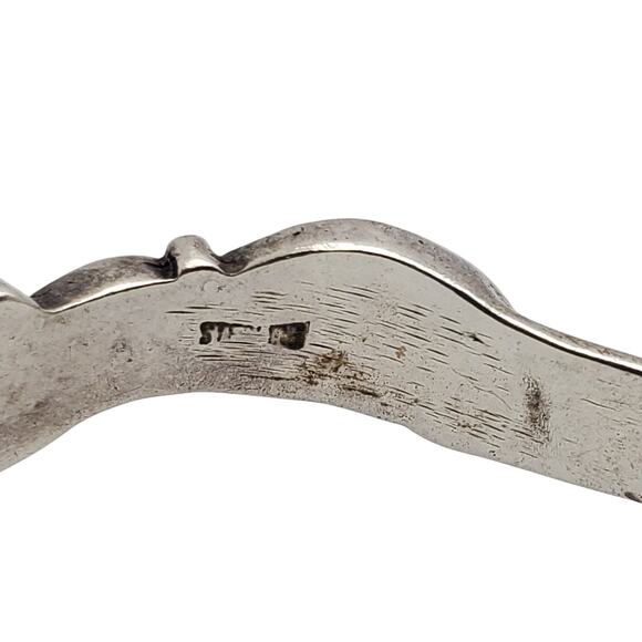 Solid Sterling Silver Cuff Embossed Cherub Angel Bracelet Victorian Revival 24g - Picture 5 of 12